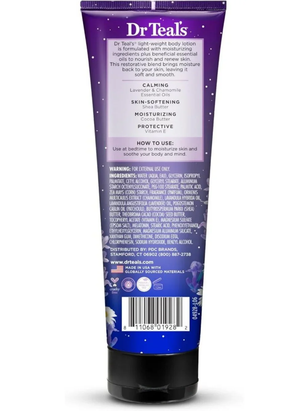 Sleep Body Lotion with Melatonin, Lavender & Chamomile - 24-Hour Moisture (3
